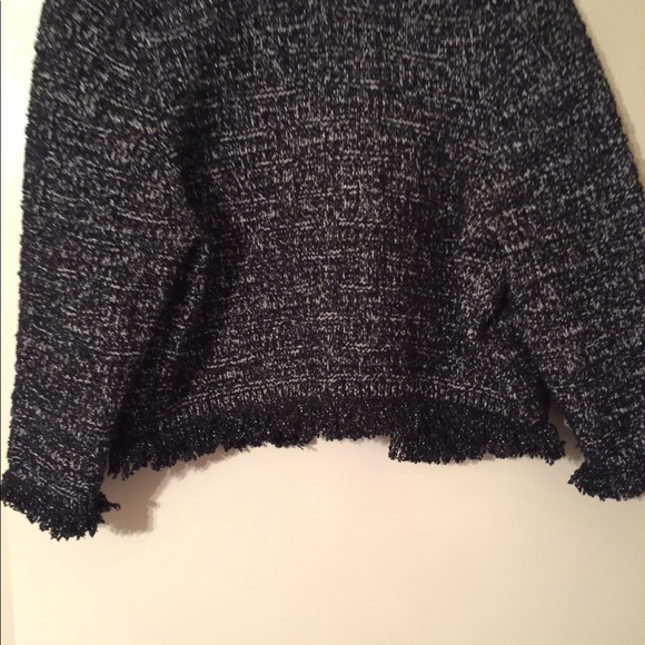 Ann Taylor Fringed Stitch Sweater Jacket - Picture 2 of 2